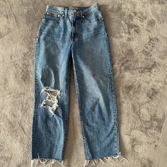 Madewell The Perfect Vintage Straight Jeans Women's size 26 - Picture 1 of 10